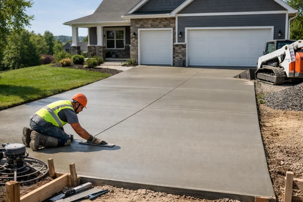 Concrete Driveway Installation in Troy, NY