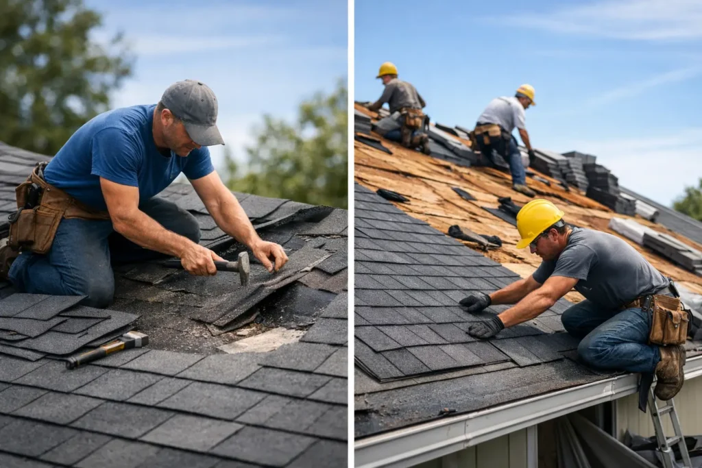 Roof Repair Versus Replacement Decisions