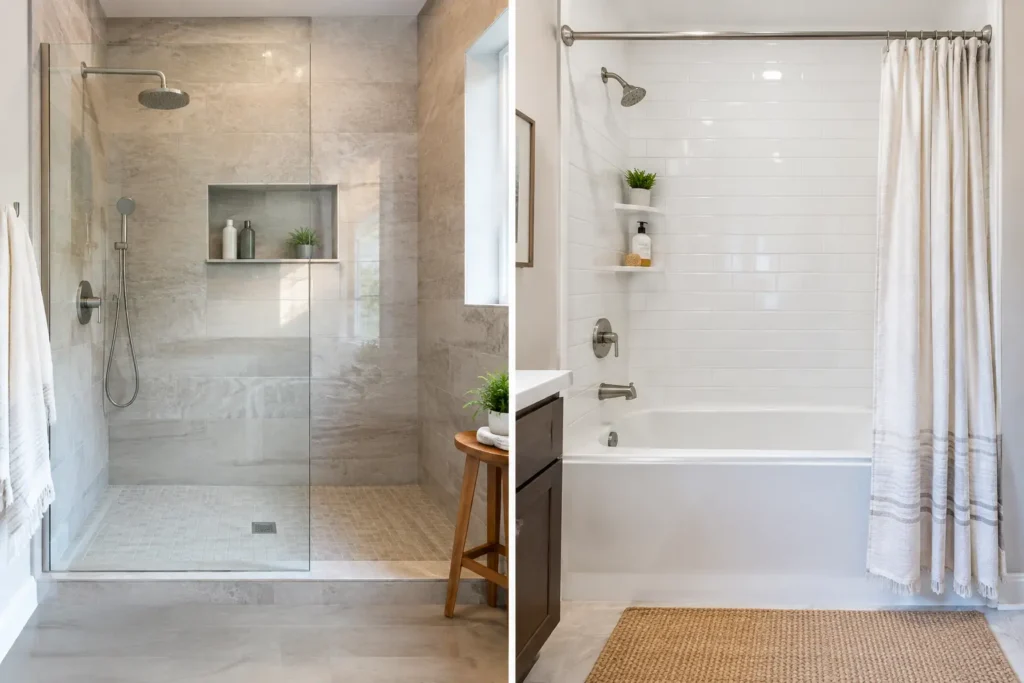 Walk In Versus Tub Shower: Which Is Right?